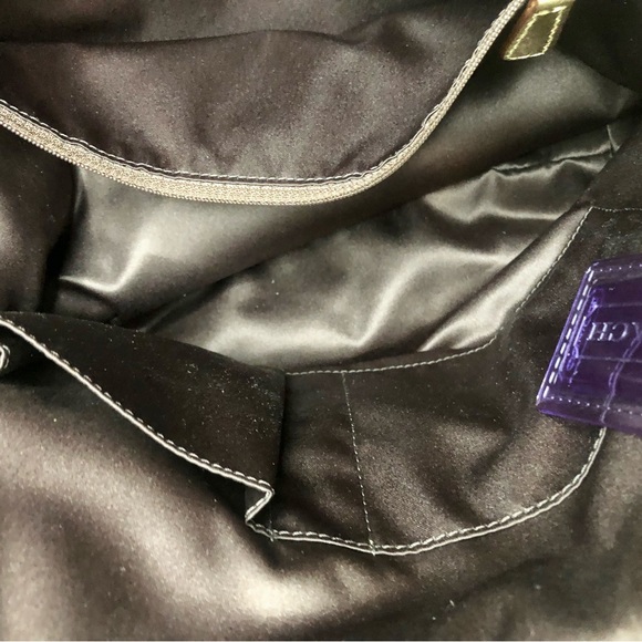 Coach Poppy Purple/Gold Tote Sz (L) - Picture 14 of 16